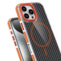 Etui na iPhone 16e (SE4 2025) / 17e Fiber zgodne z MagSafe pomarańczowe