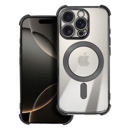 Etui na iPhone 17 AIR Antishock Electro zgodne z MagSafe czarne