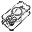 Etui na iPhone 17 AIR Antishock Electro zgodne z MagSafe czarne