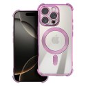 Etui na iPhone 17 AIR Antishock Electro zgodne z MagSafe purpurowe