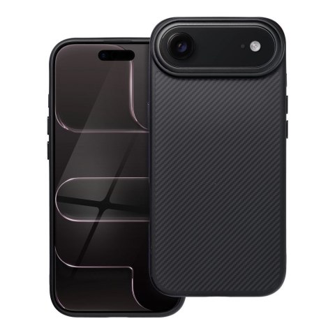 Etui na iPhone 17 AIR Carbon Elite Mag Cover zgodne z MagSafe czarne