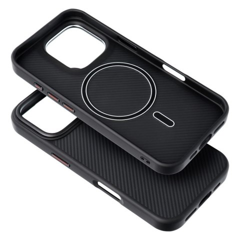Etui na iPhone 17 AIR Carbon Elite Mag Cover zgodne z MagSafe czarne