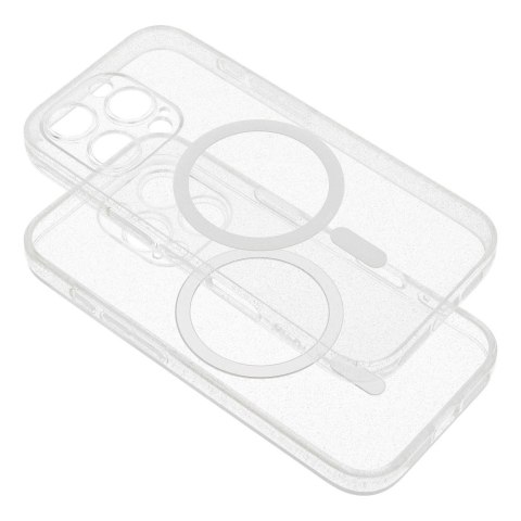 Etui na iPhone 17 AIR Clear Mag Cover - Glitter (Str / Camera Protection) zgodne z MagSafe transparent glitter