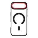 Etui na iPhone 17 AIR Color Edge Mag Cover zgodne z MagSafe czarno czerwone