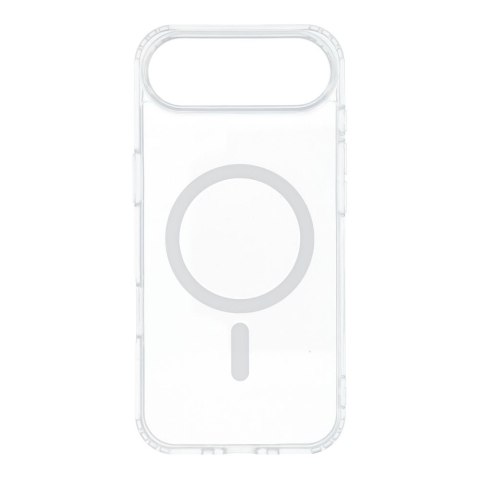 Etui na iPhone 17 AIR Drop Glue Colorful Ring Mag Cover zgodne z MagSafe białe