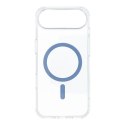 Etui na iPhone 17 AIR Drop Glue Colorful Ring Mag Cover zgodne z MagSafe jasnoniebieskie