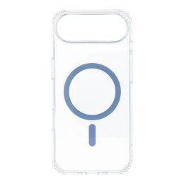 Etui na iPhone 17 AIR Drop Glue Colorful Ring Mag Cover zgodne z MagSafe jasnoniebieskie
