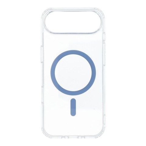 Etui na iPhone 17 AIR Drop Glue Colorful Ring Mag Cover zgodne z MagSafe jasnoniebieskie