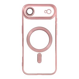 Etui na iPhone 17 AIR Electro Mag Cover zgodne z MagSafe złoto różowe
