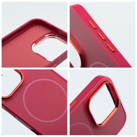 Etui na iPhone 17 AIR Frame Mag Cover zgodne z MagSafe magenta