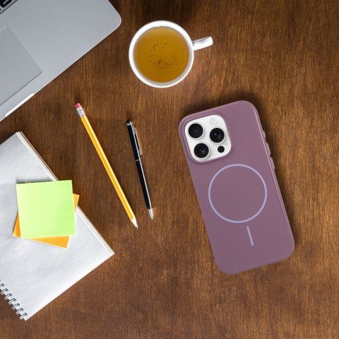 Etui na iPhone 17 AIR Glossy Mag Cover zgodny z MagSafe fioletowe