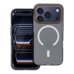 Etui na iPhone 17 AIR Go Orange zgodne z MagSafe czarne