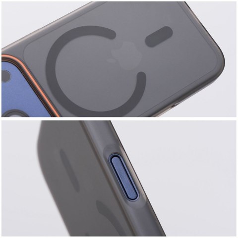 Etui na iPhone 17 AIR Go Orange zgodne z MagSafe czarne