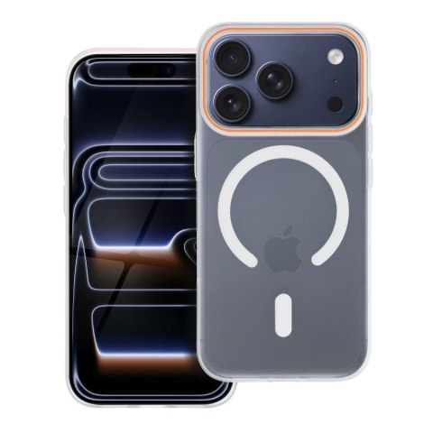 Etui na iPhone 17 AIR Go Orange zgodne z MagSafe transparentne