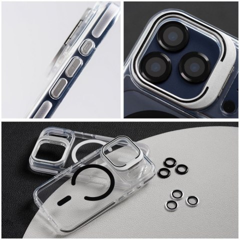 Etui na iPhone 17 AIR Lens Mag Cover zgodne z MagSafe białe