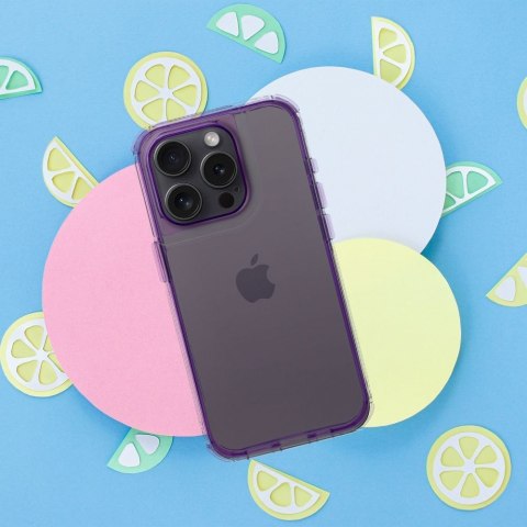 Etui na iPhone 17 AIR Matrix Clear jasnofioletowe