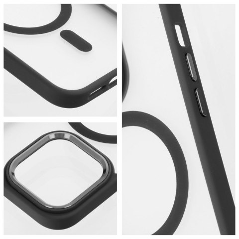 Etui na iPhone 17 AIR Matte Mag Cover zgodne z MagSafe czarne