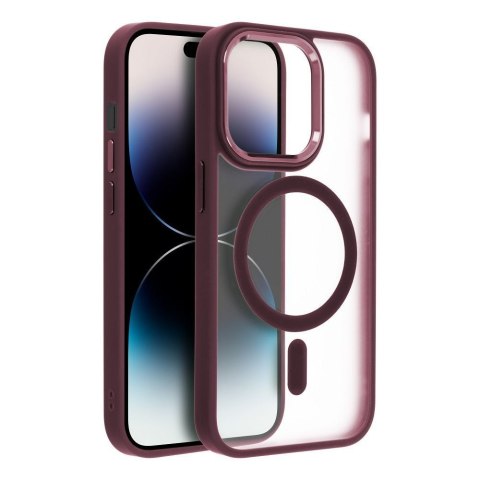 Etui na iPhone 17 AIR Matte Mag Cover zgodne z MagSafe czerwone