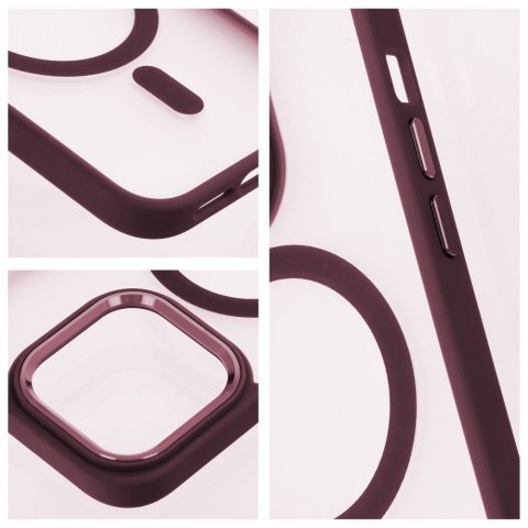 Etui na iPhone 17 AIR Matte Mag Cover zgodne z MagSafe czerwone