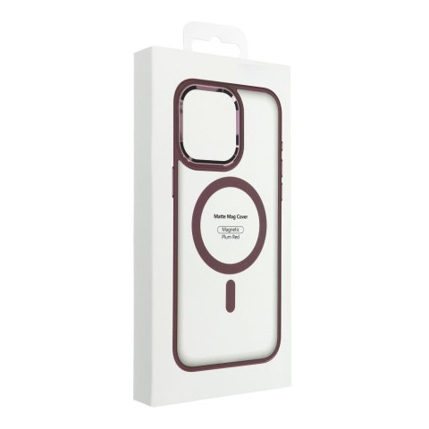 Etui na iPhone 17 AIR Matte Mag Cover zgodne z MagSafe czerwone