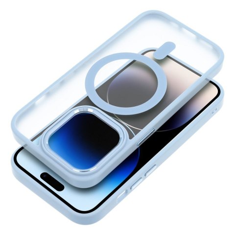 Etui na iPhone 17 AIR Matte Mag Cover zgodne z MagSafe niebieskie