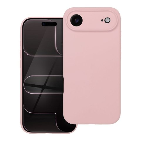 Etui na iPhone 17 AIR Silicone 2mm (camera protection) pudrowy róż