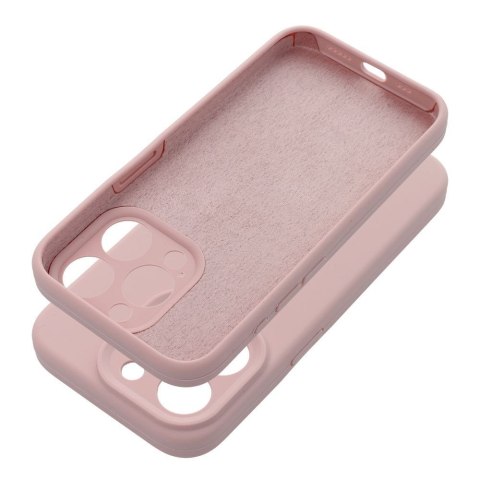 Etui na iPhone 17 AIR Silicone 2mm (camera protection) pudrowy róż