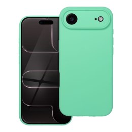 Etui na iPhone 17 AIR Silicone 2mm (camera protection) zgodne z MagSafe miętowe