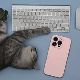 Etui na iPhone 17 AIR Silicone 2mm (camera protection) zgodne z MagSafe pudrowy różowe
