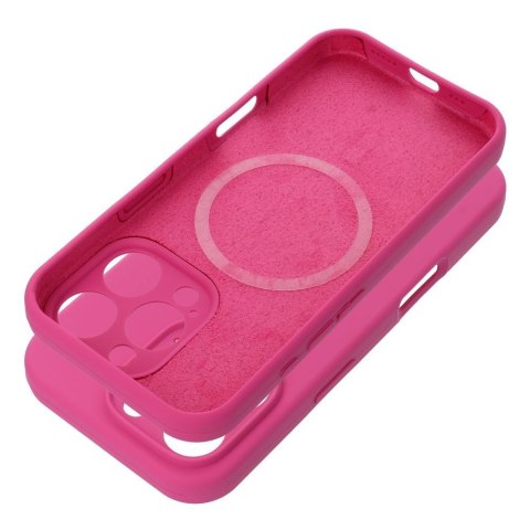 Etui na iPhone 17 AIR Silicone 2mm (camera protection) zgodne z MagSafe różoweówe