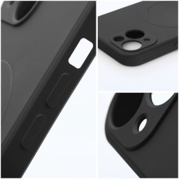 Etui na iPhone 17 AIR Silicone Mag Cover zgodne z MagSafe (big hole) czarne