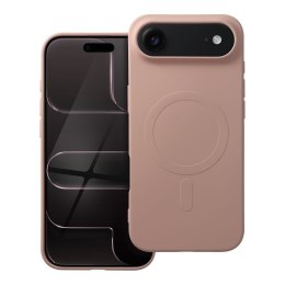 Etui na iPhone 17 AIR Silicone Mag Cover zgodne z MagSafe (big hole) różowe