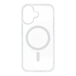 Etui na iPhone 17 Drop Glue Colorful Ring Mag Cover zgodne z MagSafe białe