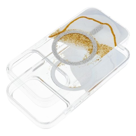 Etui na iPhone 17 Golden zgodne z MagSafe białe