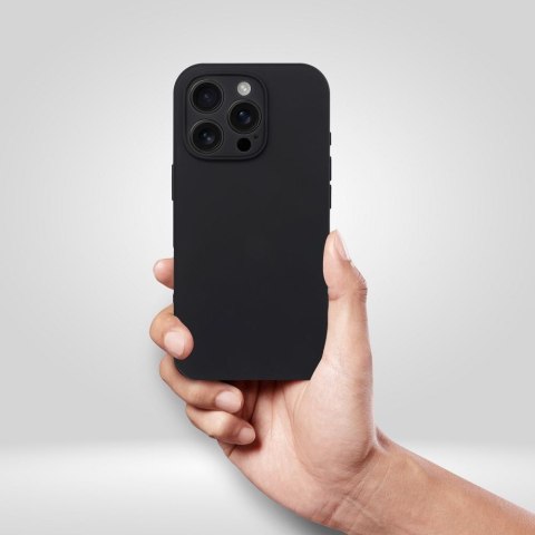 Etui na iPhone 18 Pro / 17 Pro Silicone 2mm (big hole) czarne