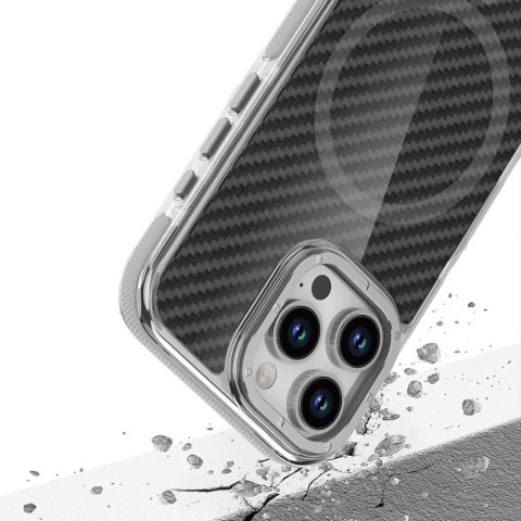 Etui na iPhone 18 Pro Max / 17 Pro Max Fiber zgodne z MagSafe szare