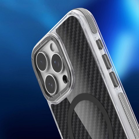 Etui na iPhone 18 Pro Max / 17 Pro Max Fiber zgodne z MagSafe szare