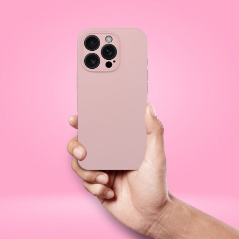 Etui na iPhone 18 Pro Max / 17 Pro Max Silicone 2mm (big hole) pudrowy róż