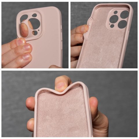 Etui na iPhone 18 Pro Max / 17 Pro Max Silicone 2mm (big hole) pudrowy róż