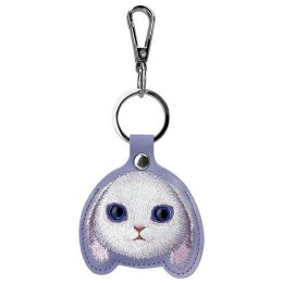 Etui na telefon portfel torebka zewstaw 3w1 Nimmy Big Eyed Pet 2.0 rabbit fioletowe