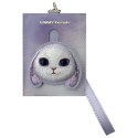 Etui na telefon portfel torebka zewstaw 3w1 Nimmy Big Eyed Pet 2.0 rabbit fioletowe
