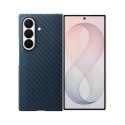 Etui Samsung Carbon Magnet Case do Samsung Galaxy Z Fold 8 Ultra kompatybilne z MagSafe + 2 szt. folii antyrefleksyjnej - granat