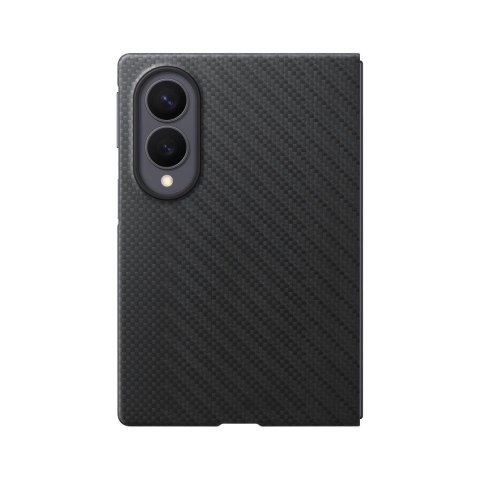 Etui Samsung Carbon Magnet Case do Samsung Galaxy Z Fold 8 kompatybilne z MagSafe + 2 szt. folii antyrefleksyjnej - czarne