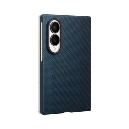 Etui Samsung Carbon Magnet Case do Samsung Galaxy Z Fold 8 kompatybilne z MagSafe + 2 szt. folii antyrefleksyjnej - granatowe