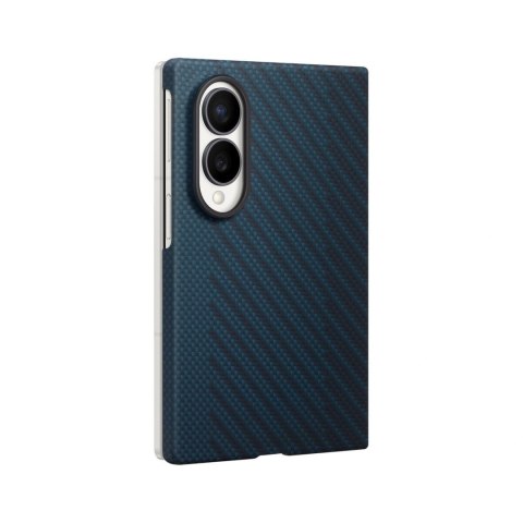 Etui Samsung Carbon Magnet Case do Samsung Galaxy Z Fold 8 kompatybilne z MagSafe + 2 szt. folii antyrefleksyjnej - granatowe