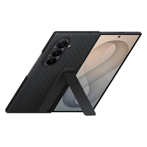 Etui Samsung Carbon Standing Case EF-XF971SBE na Samsung Galaxy Z Fold 8 Ultra z podstawką + 2 szt. folii antyrefleksyjnej - cza