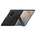 Etui Samsung Carbon Standing Case EF-XF971SBE na Samsung Galaxy Z Fold 8 z podstawką + 2 szt. folii antyrefleksyjnej - czarne