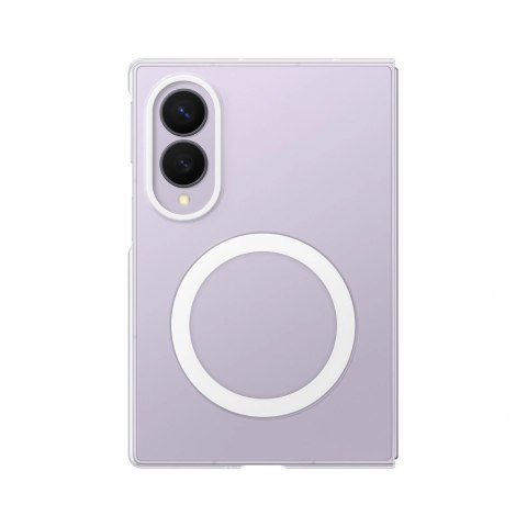 Etui Samsung Clear Magnet Case do Samsung Galaxy Z Fold 8 0.8 mm kompatybilne z MagSafe + 2 szt. folii antyrefleksyjnej - przezr