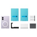 Etui Samsung Clear Magnet Case do Samsung Galaxy Z Fold 8 0.8 mm kompatybilne z MagSafe + 2 szt. folii antyrefleksyjnej - przezr