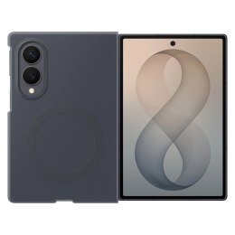 Etui Samsung Silicone Magnet Case do Samsung Galaxy Z Fold 8 kompatybilne z MagSafe + 2 szt. folii antyrefleksyjnej - czarne